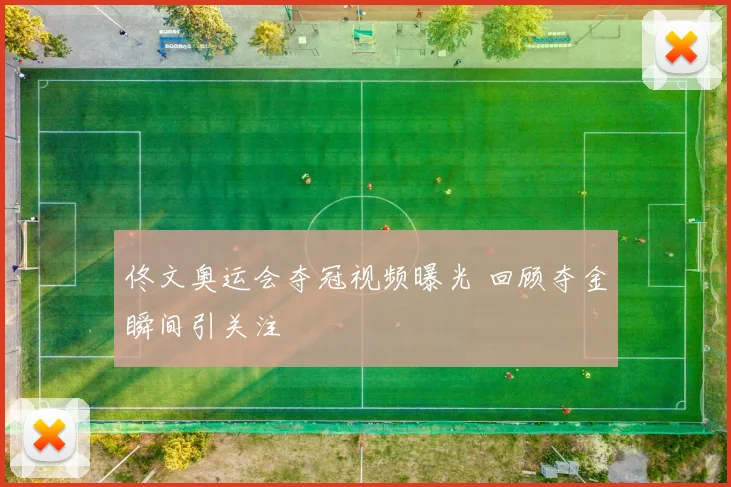 佟文奥运会夺冠视频曝光 回顾夺金瞬间引关注